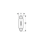 ΛΑΜΠΑΚΙΑ ΠΛΑΦΟΝΙΕΡΑΣ 24V 18W SV8,5-8 11x43mm STANDARD ΑΛΟΓΟΝΟΥ LAMPA - 2 ΤΕΜ. - Image 2