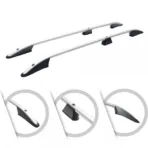 ΜΠΑΡΕΣ ΟΡΟΦΗΣ ΓΙΑ VW T5 TRANSPORTER 2003-2015 /T6 2015+ ΠΑΡΑΛΛΗΛΕΣ ΑΛΟΥΜΙΝΙΟΥ L1 ΑΣΗΜΙ - Image 2