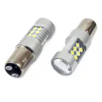 Amio – LED CANBUS P21/5W BA15d 12/24V 24xSMD 3030 6000K Λευκό για Φώτα Αυτοκινήτου & Φορτηγού – 2 Τεμ. (01438/AM) - Image 2