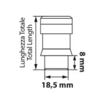 Lampa - Μπουλόνια Ασφαλείας 12x1,50 42,2mm (19) ίσια με ροδέλα K010 - 4 τεμ. (L.MG20116SU) - Image 2