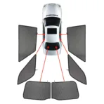 CarShades - ΚΟΥΡΤΙΝΑΚΙΑ  CAR SHADES ΓΙΑ SUZUKI S-CROSS 5D 2013+ - 6 ΤΕΜ. (PVC.SUZ-SCRO-5-A)