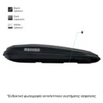 ΜΠΑΓΚΑΖΙΕΡΑ ΟΡΟΦΗΣ DIAMOND 450 DUO BLACK (ΜΑΥΡΗ/ΓΥΑΛΙΣΤΕΡΗ) MENABO - Image 4