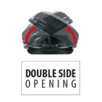 ΜΠΑΓΚΑΖΙΕΡΑ ΟΡΟΦΗΣ DIAMOND 450 DUO BLACK (ΜΑΥΡΗ/ΓΥΑΛΙΣΤΕΡΗ) MENABO - Image 3