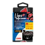 ΚΑΛΥΜΜΑ ΤΙΜΟΝΙΟΥ SKIN-COVER LIPS-LABBRA (ΧΕΙΛΗ) 38/40cm (M) ΜΑΥΡΟ ΕΛΑΣΤΙΚΟ ΠΟΛΥΕΣΤΕΡΙΚΟ 2mm ΠΑΧΟΣ - Image 3