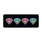 ΚΑΛΥΜΜΑ ΤΙΜΟΝΙΟΥ SKIN-COVER DIAMONT (ΔΙΑΜΑΝΤΙΑ) 35/37cm (S) ΜΑΥΡΟ ΕΛΑΣΤΙΚΟ ΠΟΛΥΕΣΤΕΡΙΚΟ 2mm ΠΑΧΟΣ - Image 2