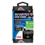 ΚΑΛΥΜΜΑ ΤΙΜΟΝΙΟΥ SKIN-COVER DIAMONT (ΔΙΑΜΑΝΤΙΑ) 35/37cm (S) ΜΑΥΡΟ ΕΛΑΣΤΙΚΟ ΠΟΛΥΕΣΤΕΡΙΚΟ 2mm ΠΑΧΟΣ - Image 3