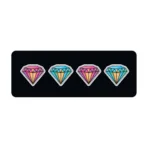 ΚΑΛΥΜΜΑ ΤΙΜΟΝΙΟΥ SKIN-COVER DIAMOND (ΔΙΑΜΑΝΤΙΑ) 38/40cm (M) ΜΑΥΡΟ ΕΛΑΣΤΙΚΟ ΠΟΛΥΕΣΤΕΡΙΚΟ 2mm ΠΑΧΟΣ - Image 2