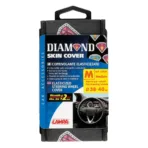 ΚΑΛΥΜΜΑ ΤΙΜΟΝΙΟΥ SKIN-COVER DIAMOND (ΔΙΑΜΑΝΤΙΑ) 38/40cm (M) ΜΑΥΡΟ ΕΛΑΣΤΙΚΟ ΠΟΛΥΕΣΤΕΡΙΚΟ 2mm ΠΑΧΟΣ - Image 3