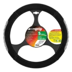 ΚΑΛΥΜΜΑ ΤΙΜΟΝΙΟΥ GEL GRIP (S) 35/37cm ΜΙΚΡΟΙΝΕΣ/ΤΖΕΛ ΜΑΥΡΟ/ΓΚΡΙ ΑΟΣΜΟ ECO-FRIENDLY - Image 2
