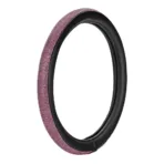 ΚΑΛΥΜΜΑ ΤΙΜΟΝΙΟΥ DIAMONDS PINK (Μ) 37/39cm ΣΥΝΘΕΤΙΚΟ ΔΕΡΜΑ SKEENTEX ΜΑΥΡΟ/POZ LAMPA  - 1 ΤΕΜ.