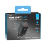 ΦΟΡΤΙΣΤΗΣ ΜΕ ΟΙΚΙΑΚΗ ΠΡΙΖΑ HOME ROCKET 65W 100/230V 65W ΜΕ 3 ΘΥΡΕΣ USB (USB-A+USB-Cx2) QUICK CHARGE LAMPA - 1 ΤΕΜ. - Image 4