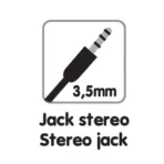 ΚΑΛΩΔΙΟ ΗΧΟΥ ΓΙΑ ΘΥΡΑ AUX 100cm STEREO JACK ESSENTIALS LINE (JACK ΣΕ JACK 3,5 mm) - Image 2
