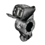 ΦΟΡΤΙΣΤΗΣ USB ΔΙΠΛΟΣ TREK 12/24V 5400mA ΜΕ ΒΑΣΗ ΣΤΗΡΙΞΗΣ ΤΙΜΟΝΙΟΥ 21-32mm ΚΑΙ ΚΑΛΩΔΙΟ 150cm ΑΔΙΑΒΡΟΧΟΣ - Image 2