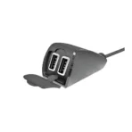 ΦΟΡΤΙΣΤΗΣ USB ΔΙΠΛΟΣ TREK 12/24V 5400mA ΜΕ ΒΑΣΗ ΣΤΗΡΙΞΗΣ ΤΙΜΟΝΙΟΥ 21-32mm ΚΑΙ ΚΑΛΩΔΙΟ 150cm ΑΔΙΑΒΡΟΧΟΣ - Image 3