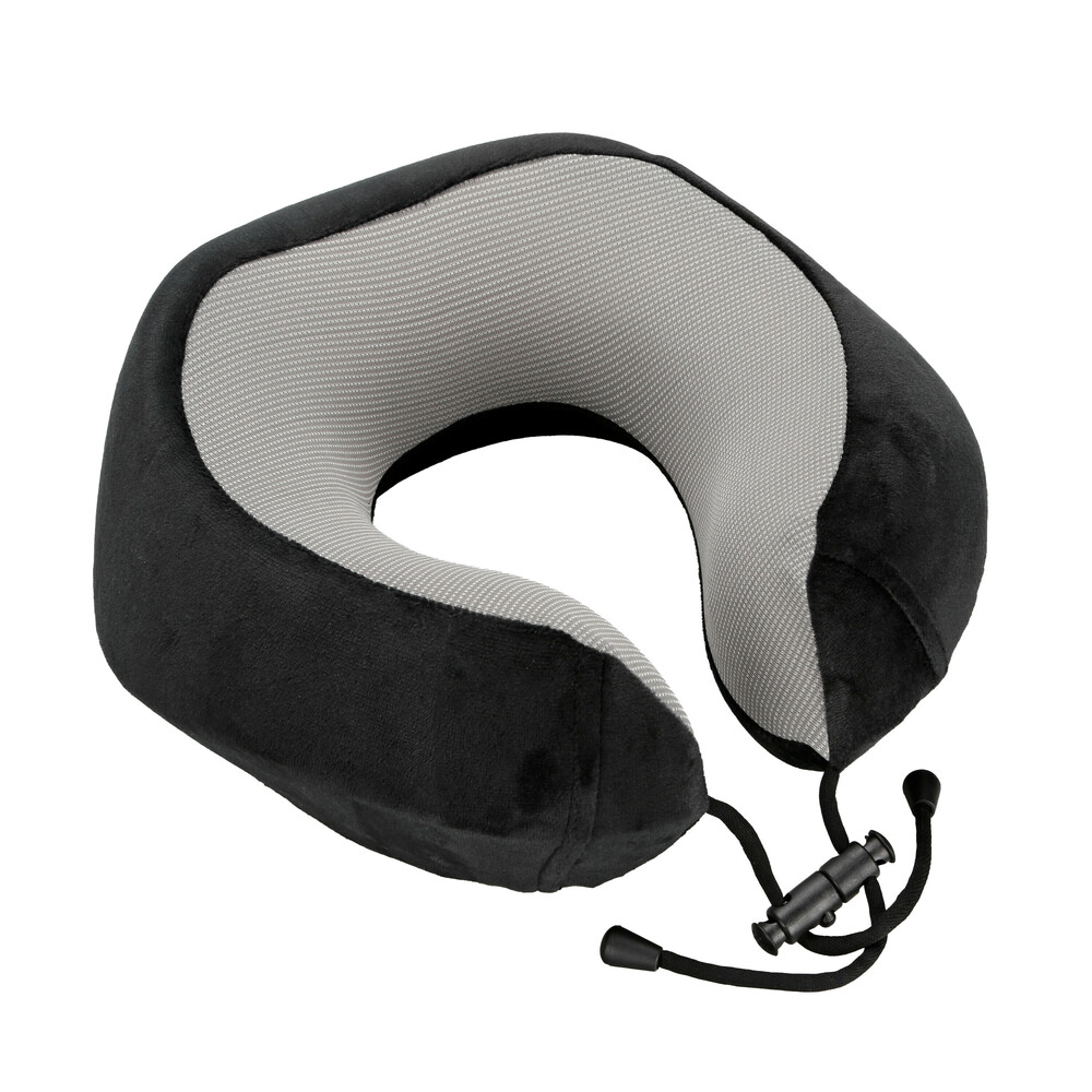 ΜΑΞΙΛΑΡΙ ΤΑΞΙΔΙΟΥ ΑΥΧΕΝΑ ΕΡΓΟΝΟΜΙΚΟ MEMORY FOAM ΜΑΥΡΟ/ΓΚΡΙ NECK-LUXE LAMPA - 1 ΤΕΜ. ΜΑΞΙΛΑΡΙ ΤΑΞΙΔΙΟΥ ΑΥΧΕΝΑ ΕΡΓΟΝΟΜΙΚΟ MEMORY FOAM ΜΑΥΡΟ/ΓΚΡΙ NECK-LUXE LAMPA - 1 ΤΕΜ. - Image 1