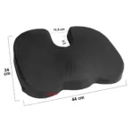 ΜΑΞΙΛΑΡΙ ΚΑΘΙΣΜΑΤΟΣ ERGO SEAT CONTOUR ΜΕ GEL ΚΑΙ ΑΦΡΟ MEMORY FOAM  (ΜΑΥΡΟ) - 1 ΤΕΜ. - Image 2