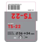 ΑΚΡΟ ΕΞΑΤΜΙΣΗΣ TS-22 Φ 36-54mm - ΔΙΠΛΗ ΑΠΟΛΗΞΗ - Image 3