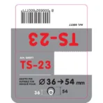ΑΚΡΟ ΕΞΑΤΜΙΣΗΣ TS-23 Φ 36-54mm - ΔΙΠΛΗ ΑΠΟΛΗΞΗ - Image 3