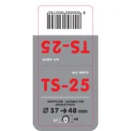 ΑΚΡΟ ΕΞΑΤΜΙΣΗΣ TS-25 Φ 37-58 mm - ΣΤΡΟΓΓΥΛΟ ΜΑΥΡΟ/ΙΝΟΧ - Image 3