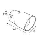 ΑΚΡΟ ΕΞΑΤΜΙΣΗΣ TS-50 Φ 50-63mm - Image 2