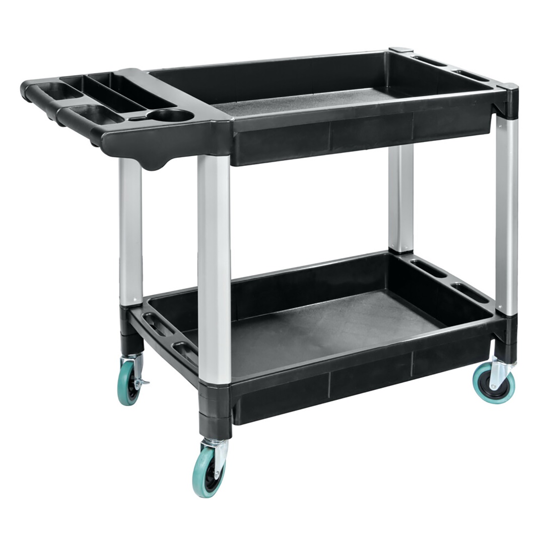 ΤΡΟΛΕΙ ΕΡΓΑΛΕΙΩΝ (TROLLEY) 2 ΕΠΙΠΕΔΩΝ ΜΕ 4 ΡΟΔΕΣ ΠΛΑΣΤΙΚΟ(PP)/ ΑΛΟΥΜΙΝΙΟ ΓΙΑ ΑΠΟΘΗΚΕΥΣΗ ΚΑΙ ΜΕΤΑΦΟΡΑ ΤΡΟΛΕΙ ΕΡΓΑΛΕΙΩΝ (TROLLEY) 2 ΕΠΙΠΕΔΩΝ ΜΕ 4 ΡΟΔΕΣ ΠΛΑΣΤΙΚΟ(PP)/ ΑΛΟΥΜΙΝΙΟ ΓΙΑ ΑΠΟΘΗΚΕΥΣΗ ΚΑΙ ΜΕΤΑΦΟΡΑ - Image 1