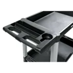 ΤΡΟΛΕΙ ΕΡΓΑΛΕΙΩΝ (TROLLEY) 2 ΕΠΙΠΕΔΩΝ ΜΕ 4 ΡΟΔΕΣ ΠΛΑΣΤΙΚΟ(PP)/ ΑΛΟΥΜΙΝΙΟ ΓΙΑ ΑΠΟΘΗΚΕΥΣΗ ΚΑΙ ΜΕΤΑΦΟΡΑ - Image 2