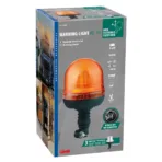 ΦΑΡΟΣ ΠΕΡΙΣΤΡΕΦΟΜΕΝΟΣ 16LED RL-10 9-32V 3 ΛΕΙΤΟΥΡΓΙΩΝ ΒΙΔΩΤΟΣ ΕΛΑΣΤΙΚΟΣ ΠΟΡΤΟΚΑΛΙ 130x221mm - Image 5