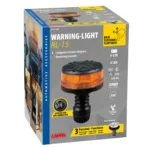 ΦΑΡΟΣ ΠΕΡΙΣΤΡΕΦΟΜΕΝΟΣ 8LED RL-15 9-32V 3 ΛΕΙΤΟΥΡΓΙΩΝ ΒΙΔΩΤΟΣ ΕΛΑΣΤΙΚΟΣ ΠΟΡΤΟΚΑΛΙ 145x105mm - Image 6