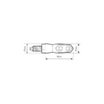 ΦΛΑΣ MOTO NIX 12V LED SMD 42x13mm ΜΑΥΡΟ LAMPA - 2 τεμ. - Image 2