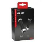 ΧΕΡΟΥΛΙΑ MOTO ALU GRIP  ΜΑΥΡΟ/ΑΣΗΜΙ ΧΡΩΜΑ 22mm+25mm 12cm LAMPA - 2 τεμ. - Image 2