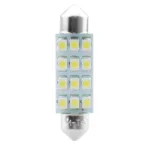 ΛΑΜΠΑΚΙΑ ΠΛΑΦΟΝΙΕΡΑΣ C5W/C10W 12V SV8.5 41mm 1,5W 12xSMD2835 LED OSRAM ΜΠΛΕ  BLISTER 2ΤΕΜ. M-TECH