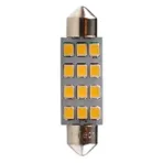 ΛΑΜΠΑΚΙΑ ΠΛΑΦΟΝΙΕΡΑΣ C5W/C10W 12V SV8.5 41mm 1,5W 12xSMD2835 LED OSRAM ΛΕΥΚΟ  BLISTER 2ΤΕΜ. M-TECH