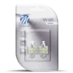 ΛΑΜΠΑΚΙΑ ΠΛΑΦΟΝΙΕΡΑΣ C5W/C10W 12V 1,44W SV8,5 36mm PREMIUM LED 6xSMD5050 ΛΕΥΚΟ BLISTER 2ΤΕΜ. M-TECH - Image 2