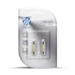 ΛΑΜΠΑΚΙΑ ΠΛΑΦΟΝΙΕΡΑΣ C5W/C10W 12V 0,72W SV8,5 36mm CAN-BUS LED 3xSMD5050 PREMIUM ΛΕΥΚΟ BLISTER 2ΤΕΜ - Image 2