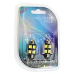 ΛΑΜΠΑΚΙΑ ΠΛΑΦΟΝΙΕΡΑΣ C5W/C10W 12V 0,96W SV8,5 36mm CAN-BUS+RADIATOR LED 4xSMD5050 ΛΕΥΚΟ BLISTER 2ΤΕΜ - Image 2