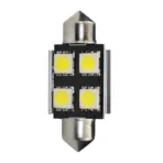 ΛΑΜΠΑΚΙΑ ΠΛΑΦΟΝΙΕΡΑΣ C5W/C10W 12V 0,96W SV8,5 36mm CAN-BUS+RADIATOR LED 4xSMD5050 ΛΕΥΚΟ BLISTER 2ΤΕΜ