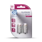 ΛΑΜΠΑΚΙΑ R5W 12/24V BA15s 5x2835SMD LED CAN-BUS ΠΟΡΤΟΚΑΛΙ (ΜΟΝΟΠΟΛΙΚΟ-ΦΟΥΝΤΟΥΚΙ) PLATINIUM BLISTER  M-TECH - 2 ΤΕΜ.