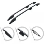 ΜΠΑΡΕΣ ΟΡΟΦΗΣ ΓΙΑ VW T5 TRANSPORTER 2003-2015 /T6 2015+ ΠΑΡΑΛΛΗΛΕΣ ΑΛΟΥΜΙΝΙΟΥ L1 ΜΑΥΡΕΣ - Image 2