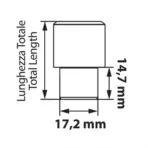 Μπουλόνια Ασφαλείας 12x1,5 15/35mm (21) ίσια ULTRA HIGHT SECURITY J030