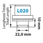 ΠΑΞΙΜΑΔΙΑ ΑΣΦΑΛΕΙΑΣ 14x1,5 19,4/40,8mm (22) ΙΣΙΑ ΜΕ ΡΟΔΕΛΑ ORIGINAL L020