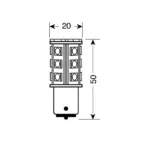 ΛΑΜΠΑΚΙ P21/5W 12V BAY15d HYPER-LED 81 - Image 3