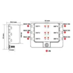 ΔΙΑΝΕΜΗΤΗΣ ΑΣΦΑΛΕΙΟΘΗΚΗ 12/24V 1 ΕΣΟΔΟ - 6 ΕΞΟΔΟΙ - Image 3