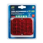 ΠΙΣΩ ΦΑΝΑΡΙ ΟΜΙΧΛΗΣ 12/24V (ΚΟΚΚΙΝΟ - 19 LED - 81 Χ 100mm) - 1 ΤΕΜ. - Image 3