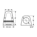ΒΑΣΗ ΜΟΝΗ ΓΙΑ ΠΡΙΖΕΣ ΕΧΤ 53x76mm - Image 3