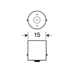 ΛΑΜΠΑΚΙ 12V/21W ΦΛΑΣ ΜΟΝΟΠΟΛΙΚΗ ΔΙΑΦΑΝΗΣ - Image 3