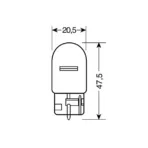 ΛΑΜΠΑ ΑΚΑΛΥΚΗ ΓΙΓΑΣ 12V/W21W - Image 2