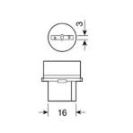 ΛΑΜΠΑ ΑΚΑΛΥΚΗ ΓΙΓΑΣ 12V/W21W - Image 4