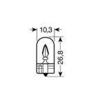 ΛΑΜΠΕΣ Τ10 12V W3W 10 ΤΕΜ. - Image 2