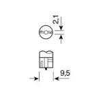 ΛΑΜΠΕΣ Τ10 12V W3W 10 ΤΕΜ. - Image 3