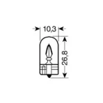 ΛΑΜΠΑ ΑΚΑΛΥΚΗ 12V/5W WY5W - Image 2
